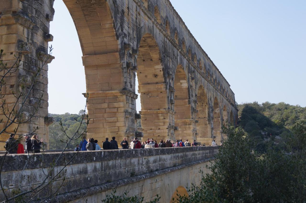 Confortable Villa De Vacances Entre Nimes, Le Pont Du Gard, Uzes, Arles, Avignon Marguerittes Exterior foto